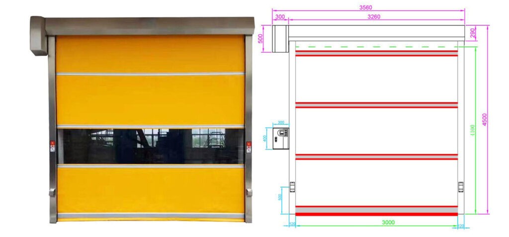 Cửa cuốn nhanh bạt PVC