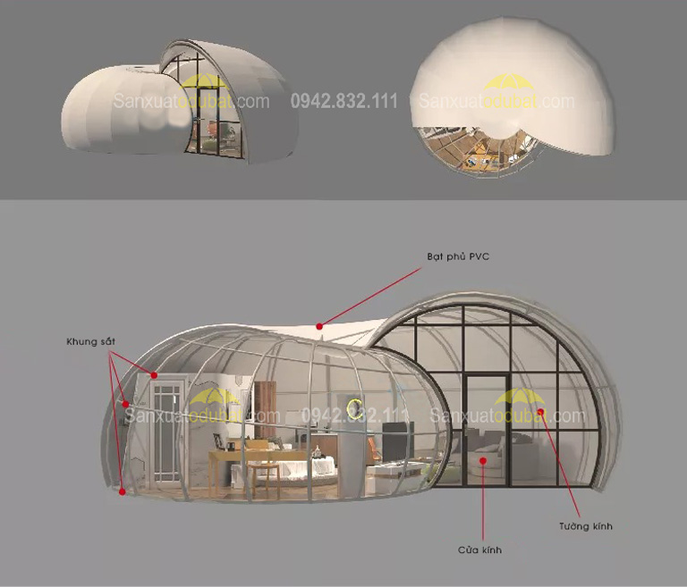 Mô hình nhà lều ốc sên