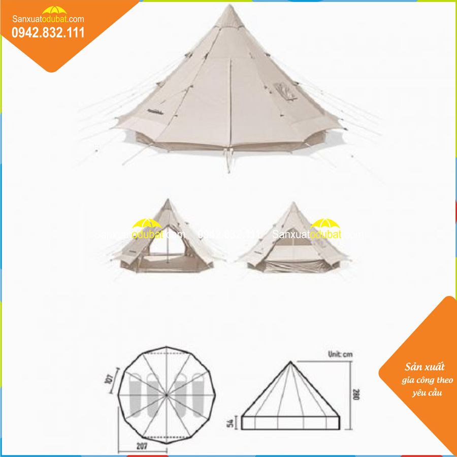 Mô hình nhà lều