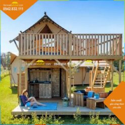 Nhà lều glamping 2 tầm