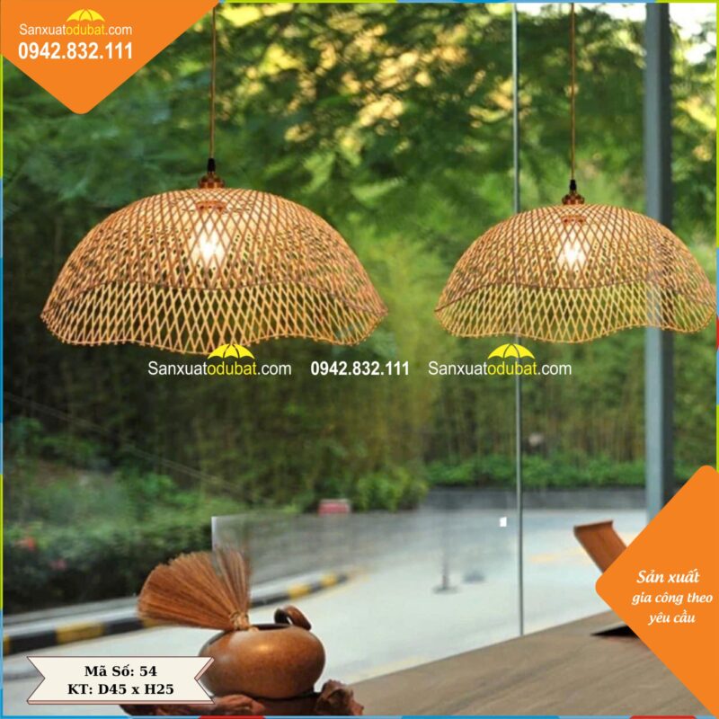 đèn lồng mây tre đan