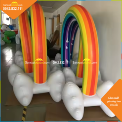 Cổng mây bơm hơi cầu vồng