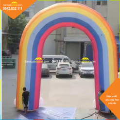 Cổng mây bơm hơi cầu vồng
